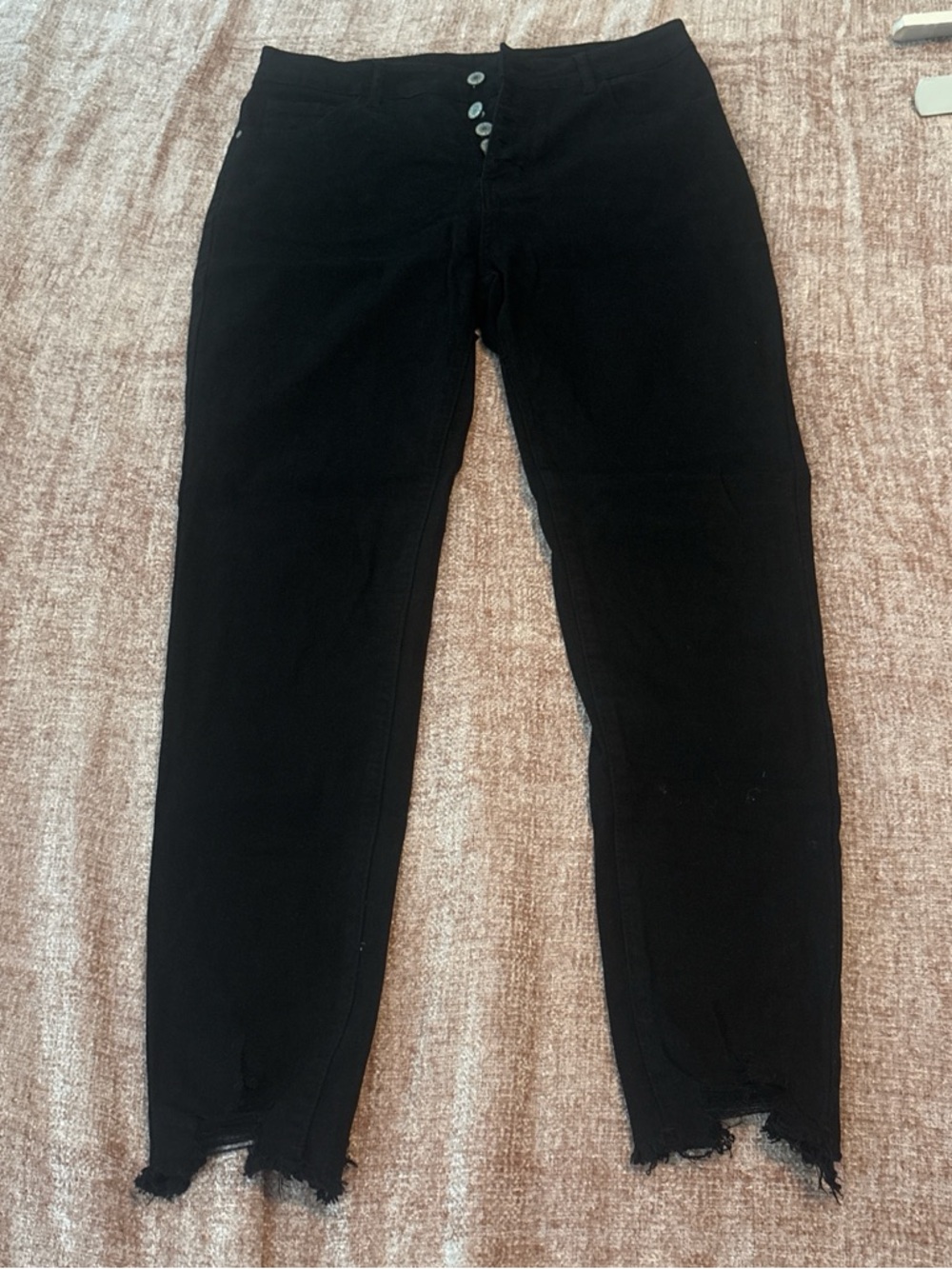 Women’s Black Button-Fly Jeans